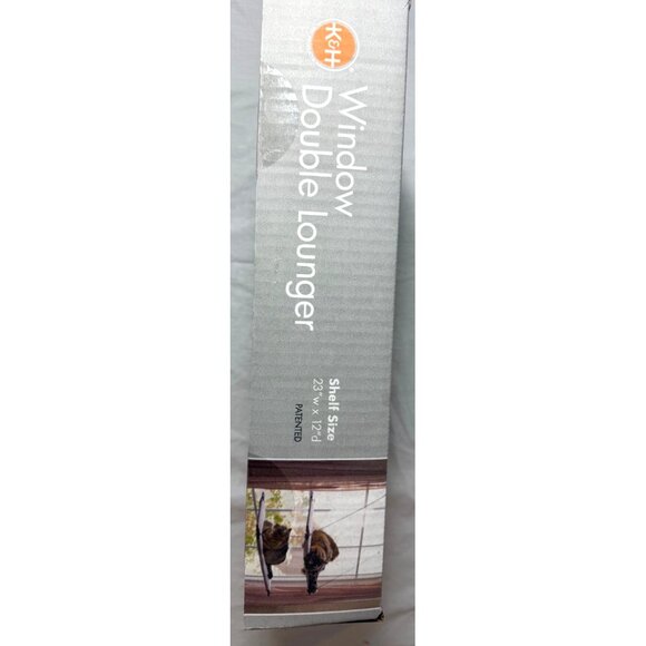 K&H Window Double Lounger For Cats 23" x 12" Sturdy Steel Frame Easy Installatio - Picture 5 of 6
